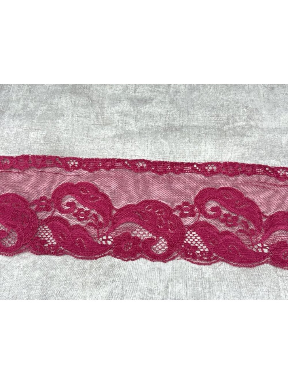 Wrights 4" Burgundy Lace Trim 4" x 1 yard Decorative Craft Sewing Fabric